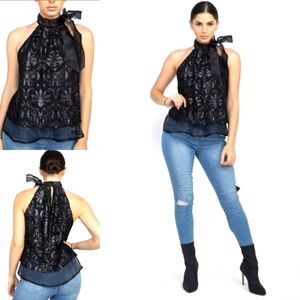 Sleeveless Lace top